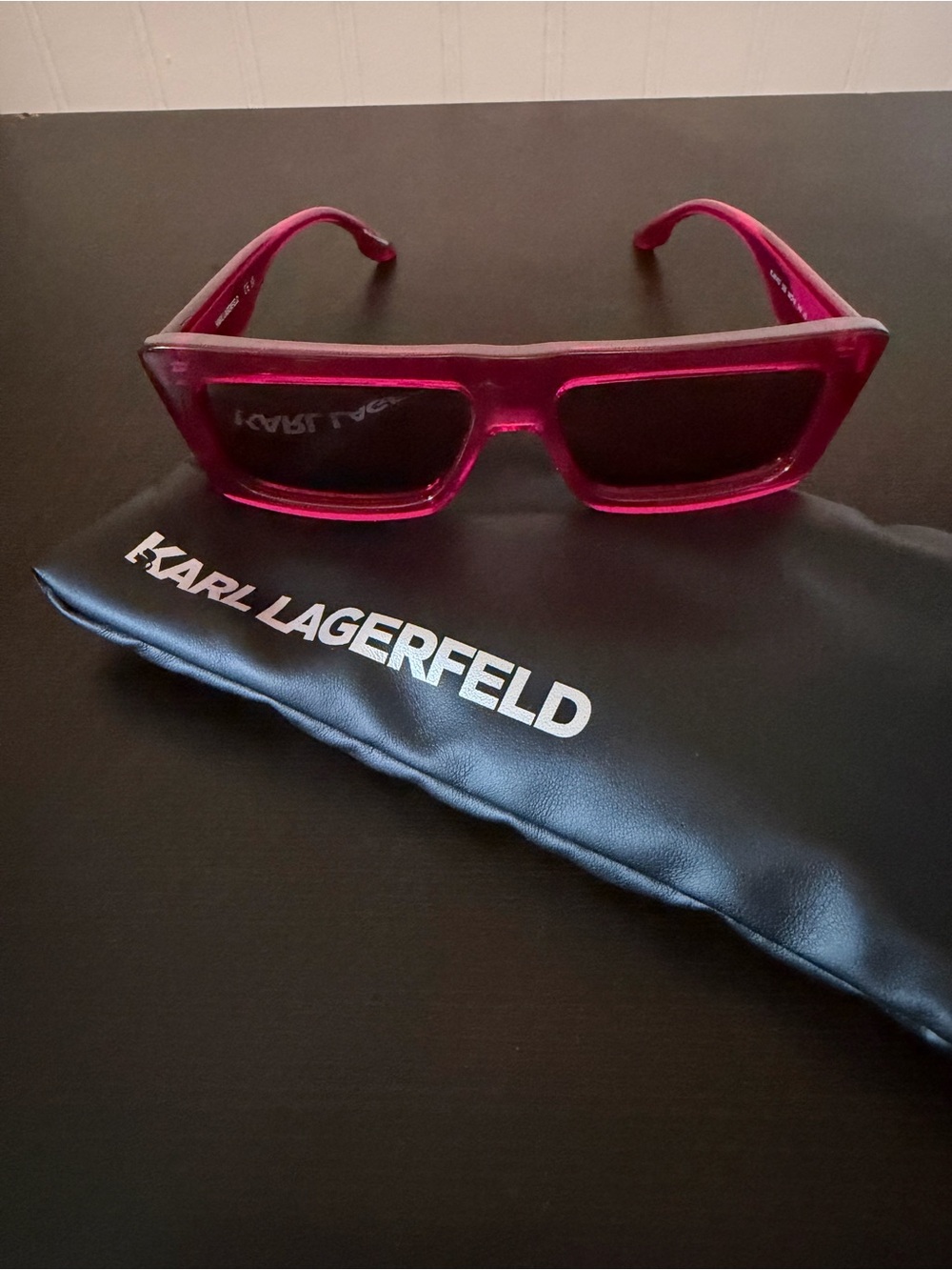 Karl Lagerfeld Hot Pink KLJ6147S Sunglasses with case